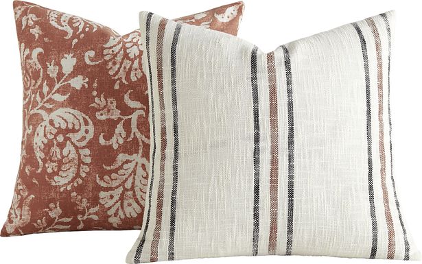 Jetland Terracotta Accent Pillow Set of 2