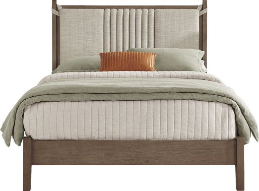Jetty Beach Gray 3 Pc King Upholstered Bed