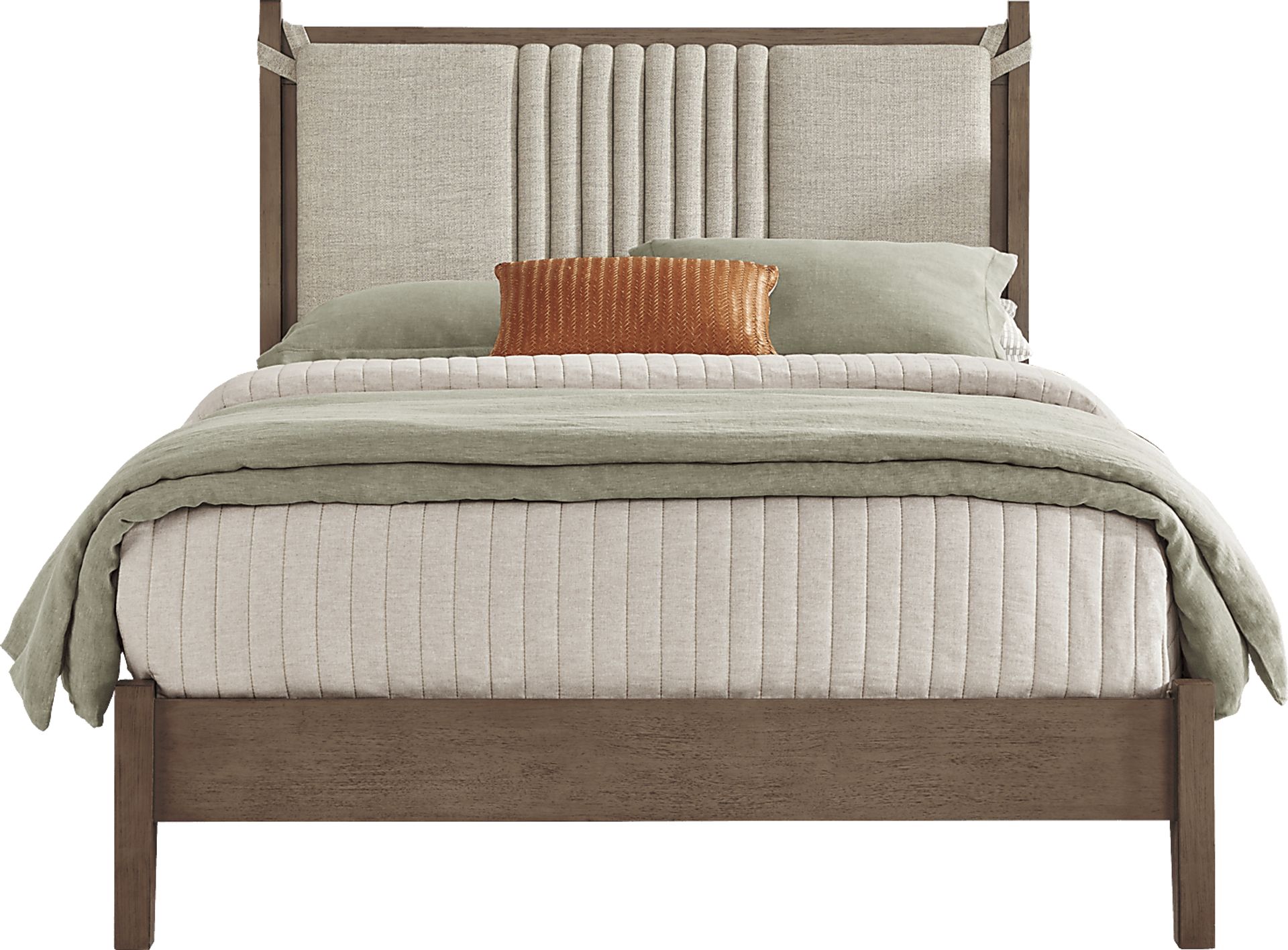 Jetty Beach Gray 3 Pc King Upholstered Bed - Image 1