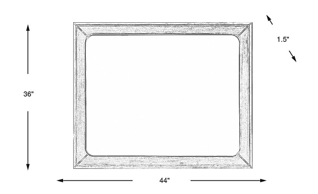 Jetty Beach Gray Mirror