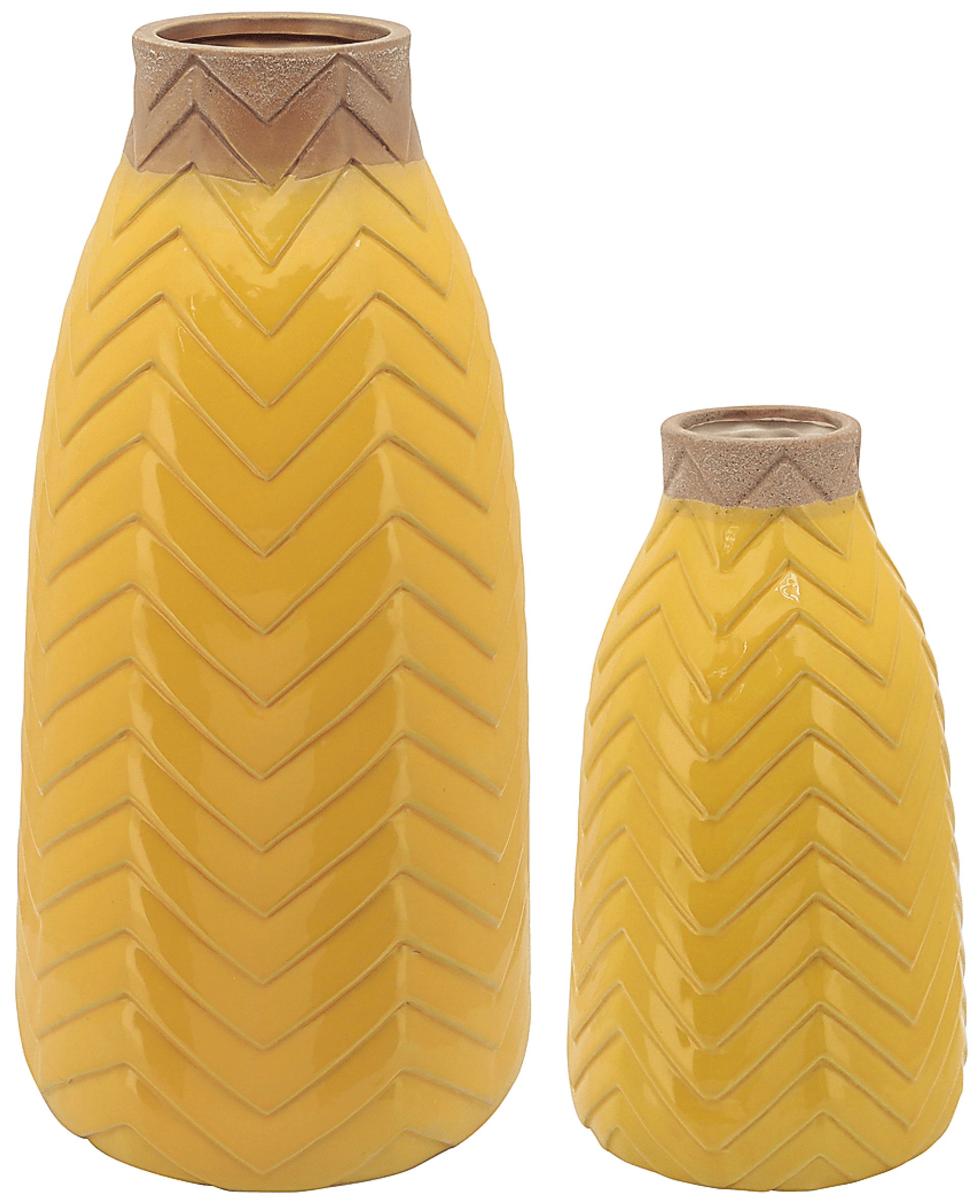 Jewella Yellow Vase - Image 2