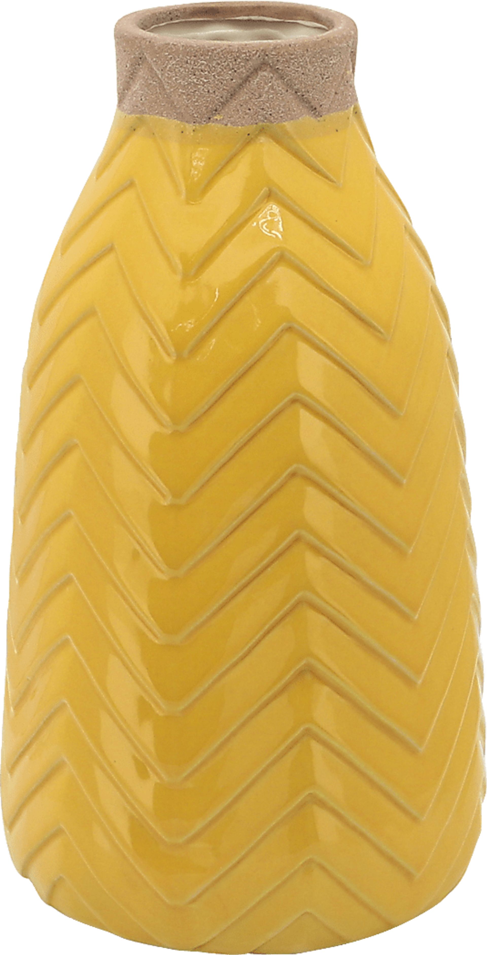 Jewella Yellow Vase - Image 1