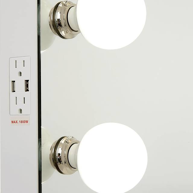 Jezebelle White Vanity Mirror - Thumbnail - Image 3