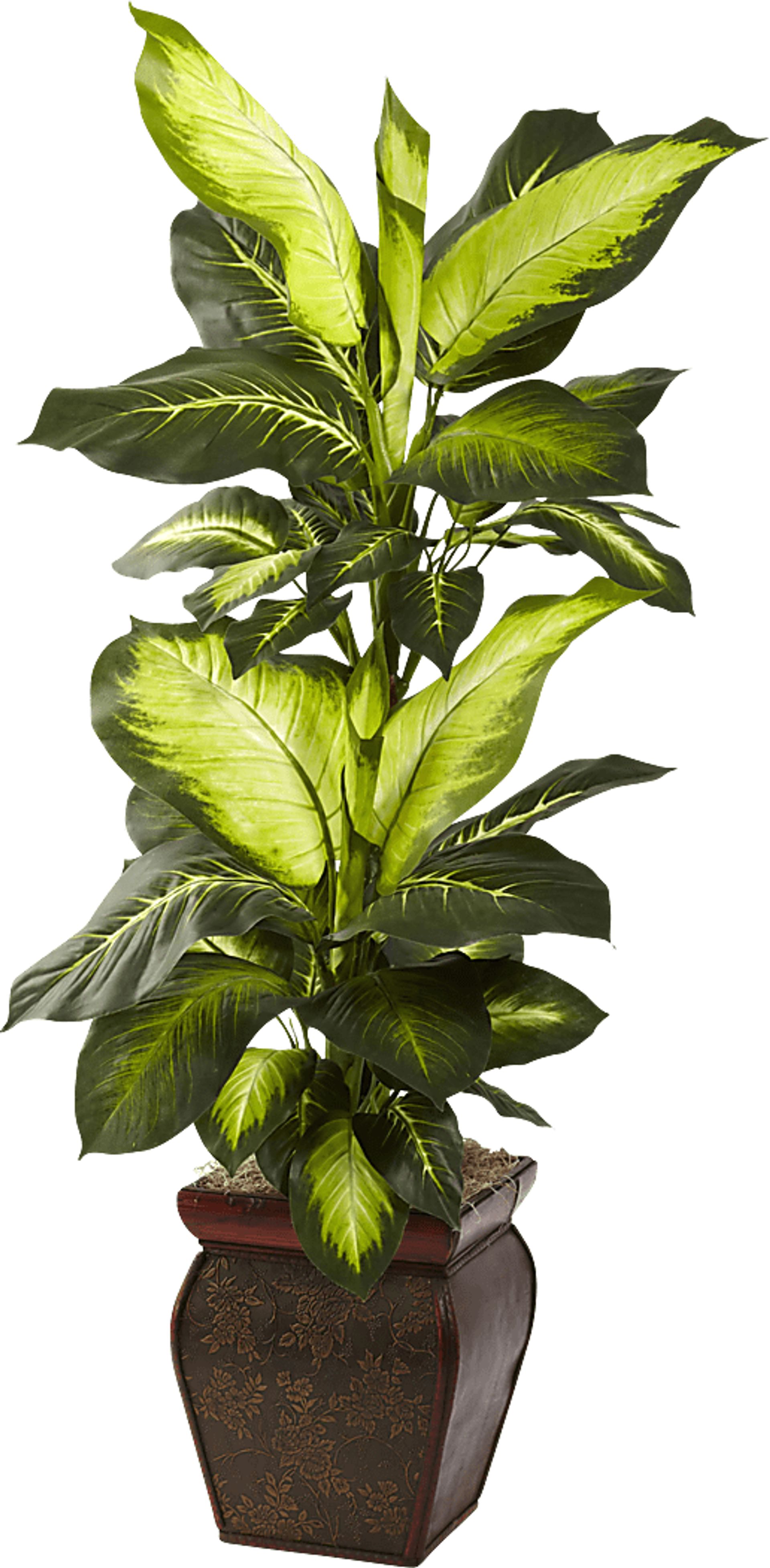 Jezelia Green Dieffenbachia Silk Plant - Image 1