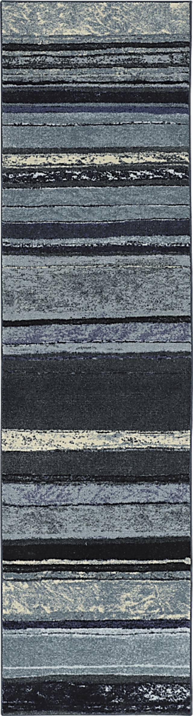 Jezriel Blue 2' x 8' Runner Rug - Thumbnail - Image 1