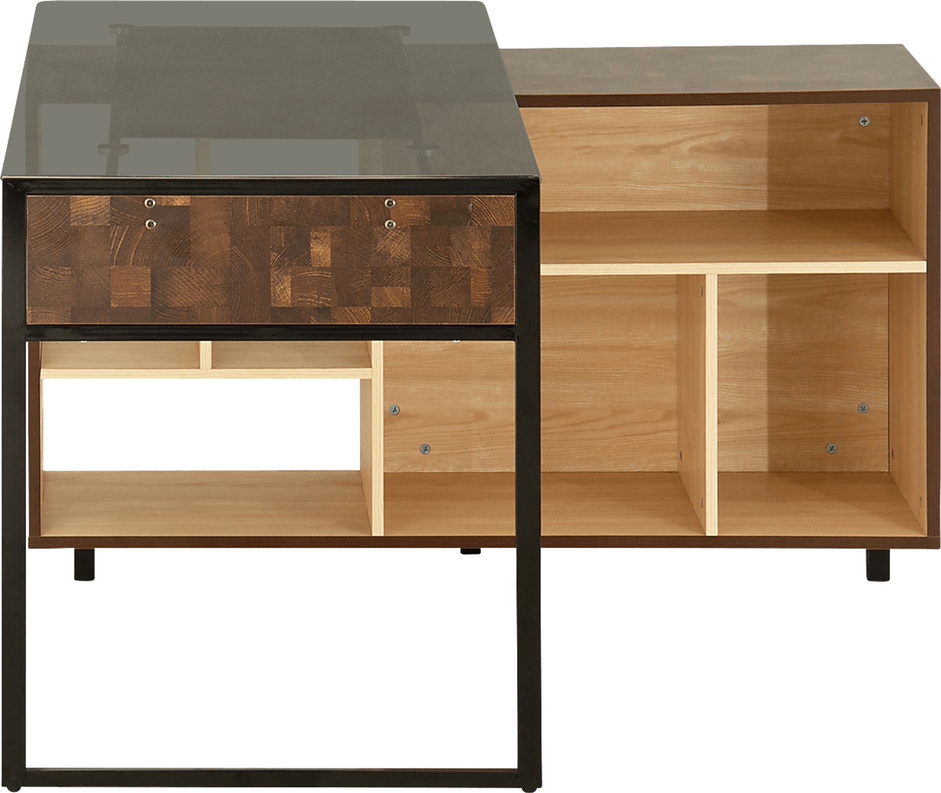 Jibale Brown L-Shaped Desk - Image 6