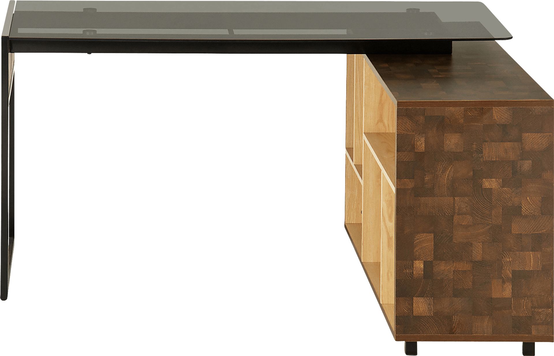 Jibale Brown L-Shaped Desk - Image 7