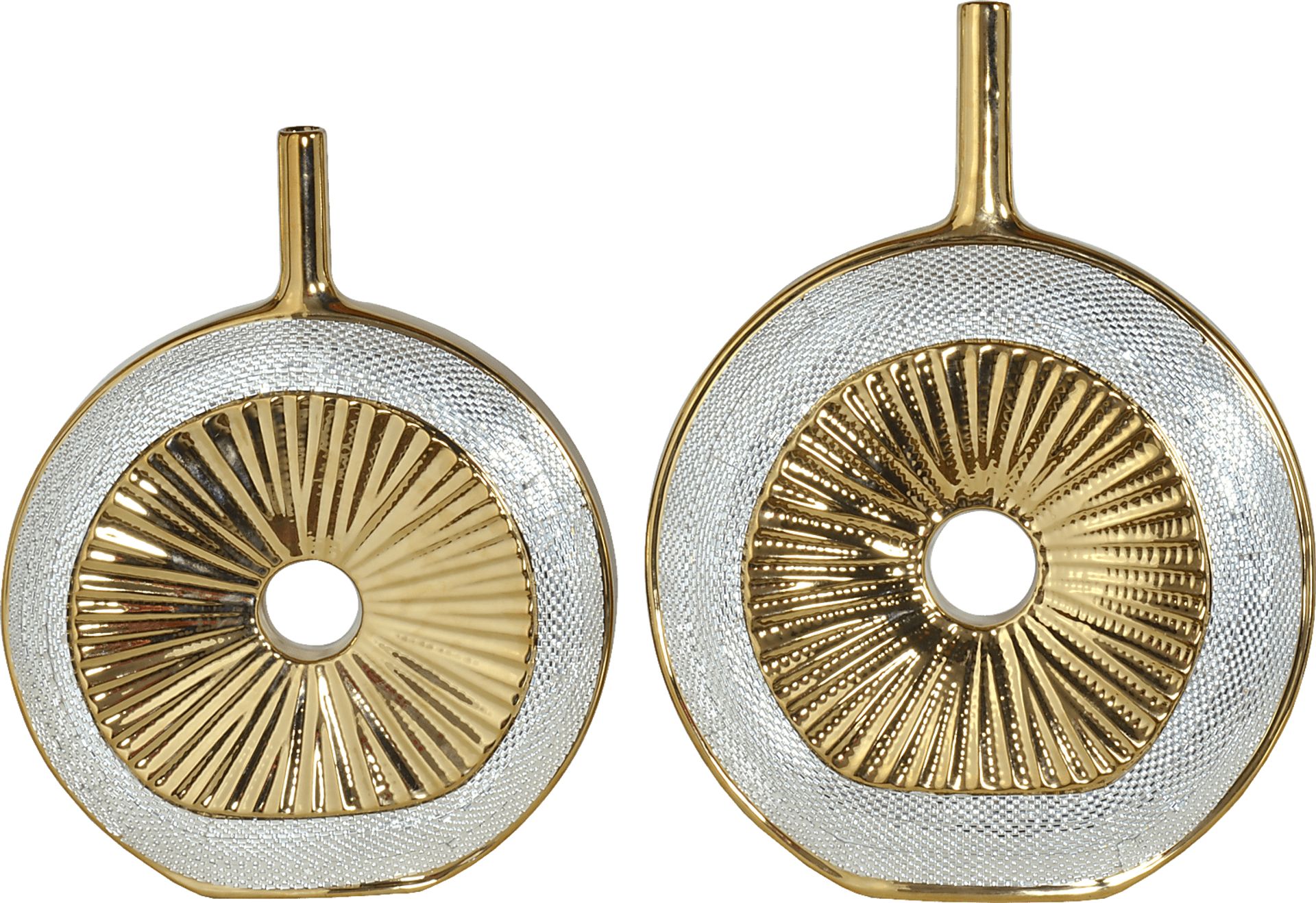 Jibril Gold Vase, Set of 2 - Image 3