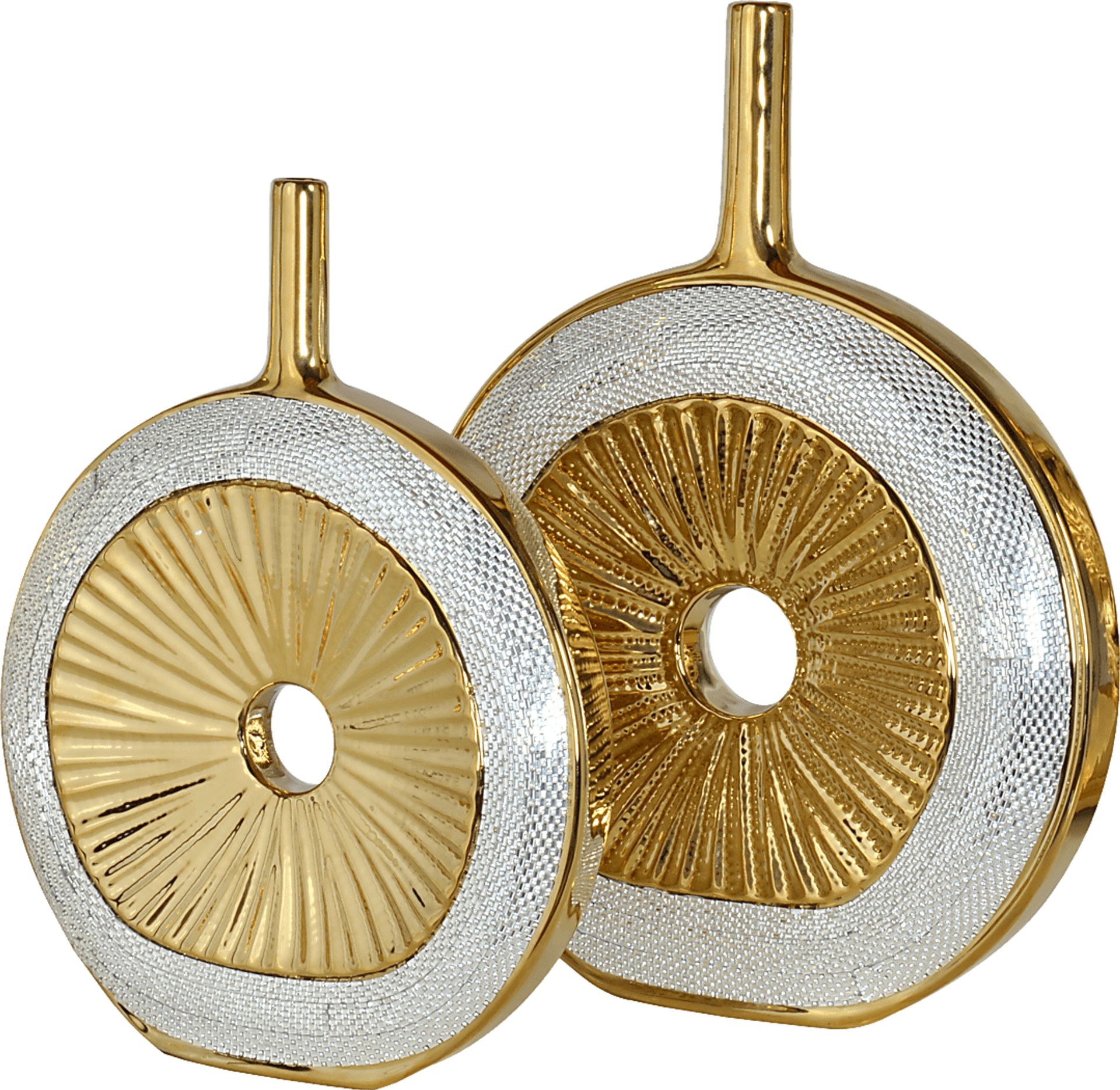 Jibril Gold Vase, Set of 2 - Image 1