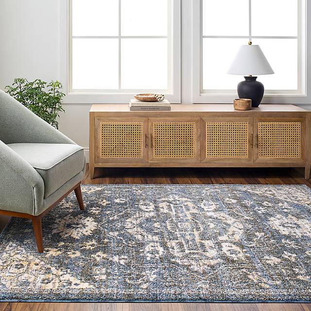 Jilria Blue 7'10 x 10' Area Rug - Thumbnail - Image 2
