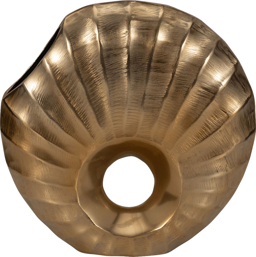 Jimboa Gold 12 in. Vase