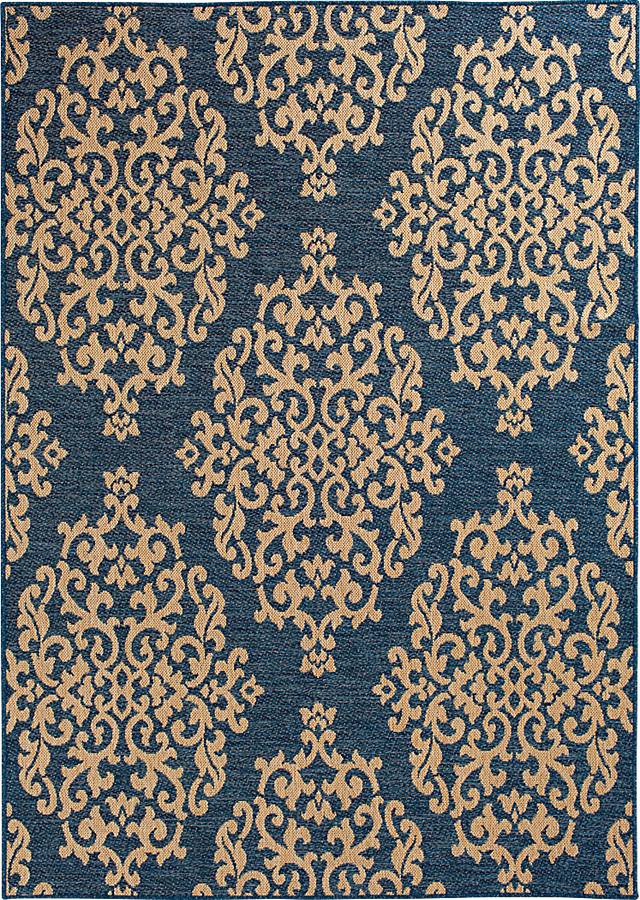 Jimelle Blue 6'7 x 9'6 Indoor/Outdoor Rug - Thumbnail - Image 1