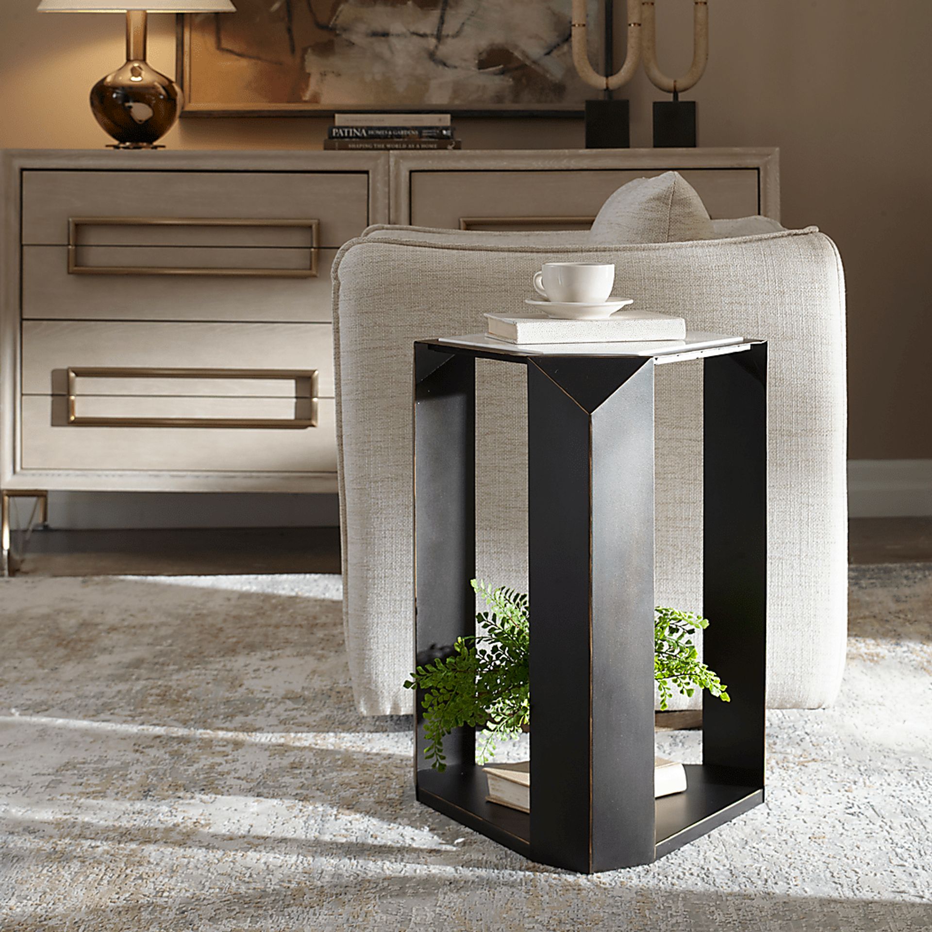 Jirren Bronze Accent Table - Image 2