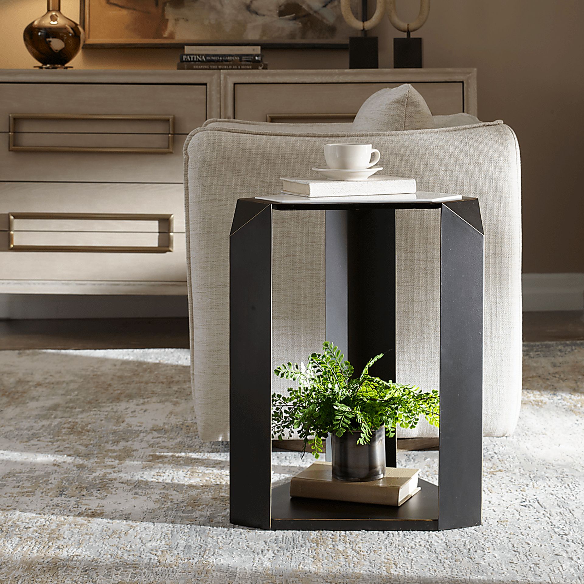 Jirren Bronze Accent Table - Image 3