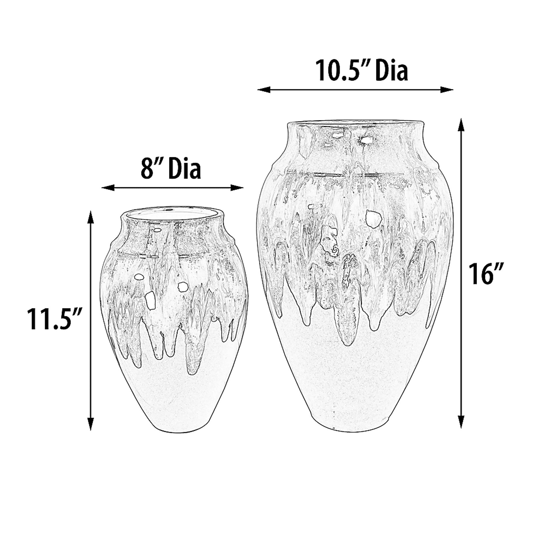 Jodelie Blue Vase, Set of 2 - Image 5