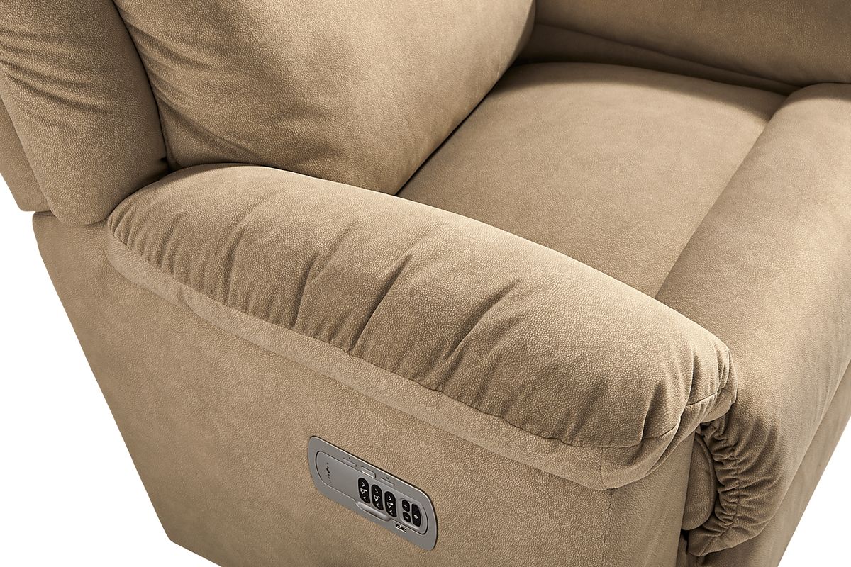 リプラオール　新品　2本セット♩ La-Z-Boy Joel III Buff Beige Knitted Dual Power Recliner