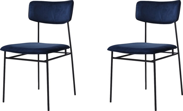 Joellaway Blue Side Chair, Set of 2