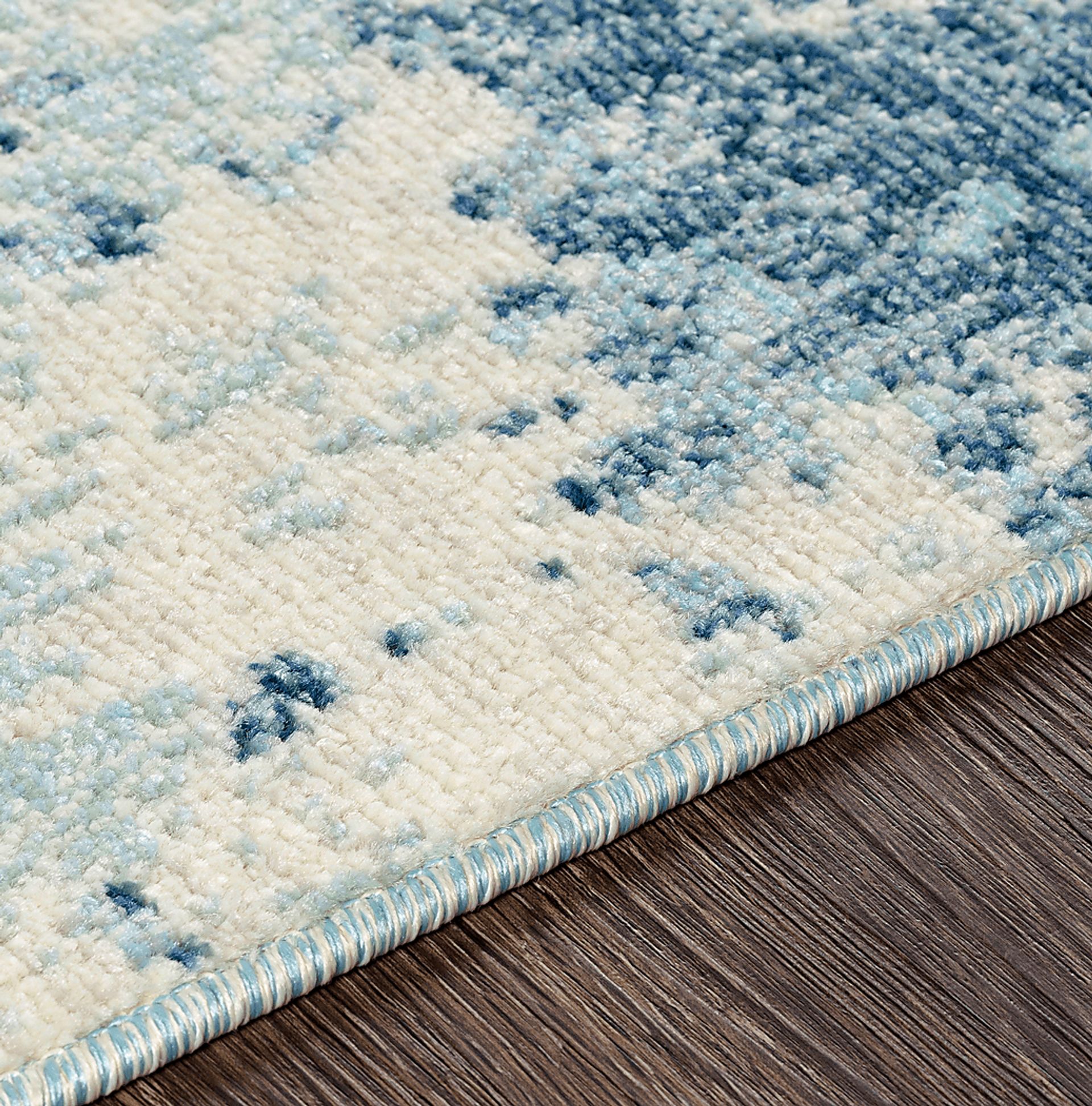 Joely Aqua 5'3 x 7'3 Indoor/Outdoor Rug - Image 5