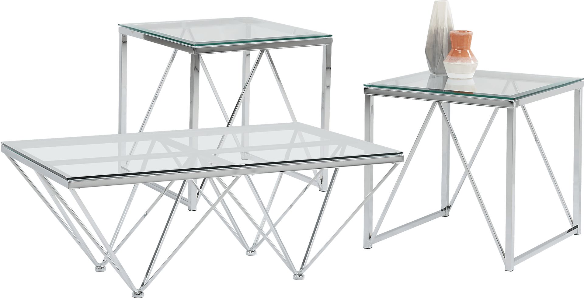 Johannah Gray 3 Pc Table Set - Image 1