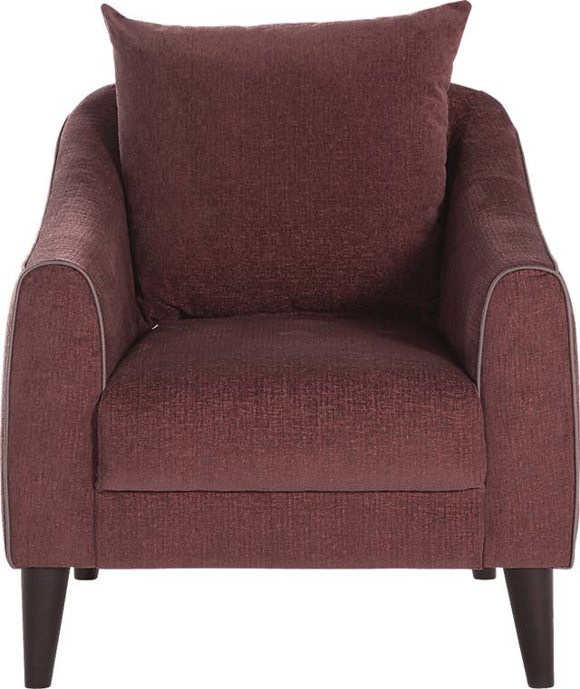 Johnstoun Plum Accent Chair - Thumbnail - Image 2