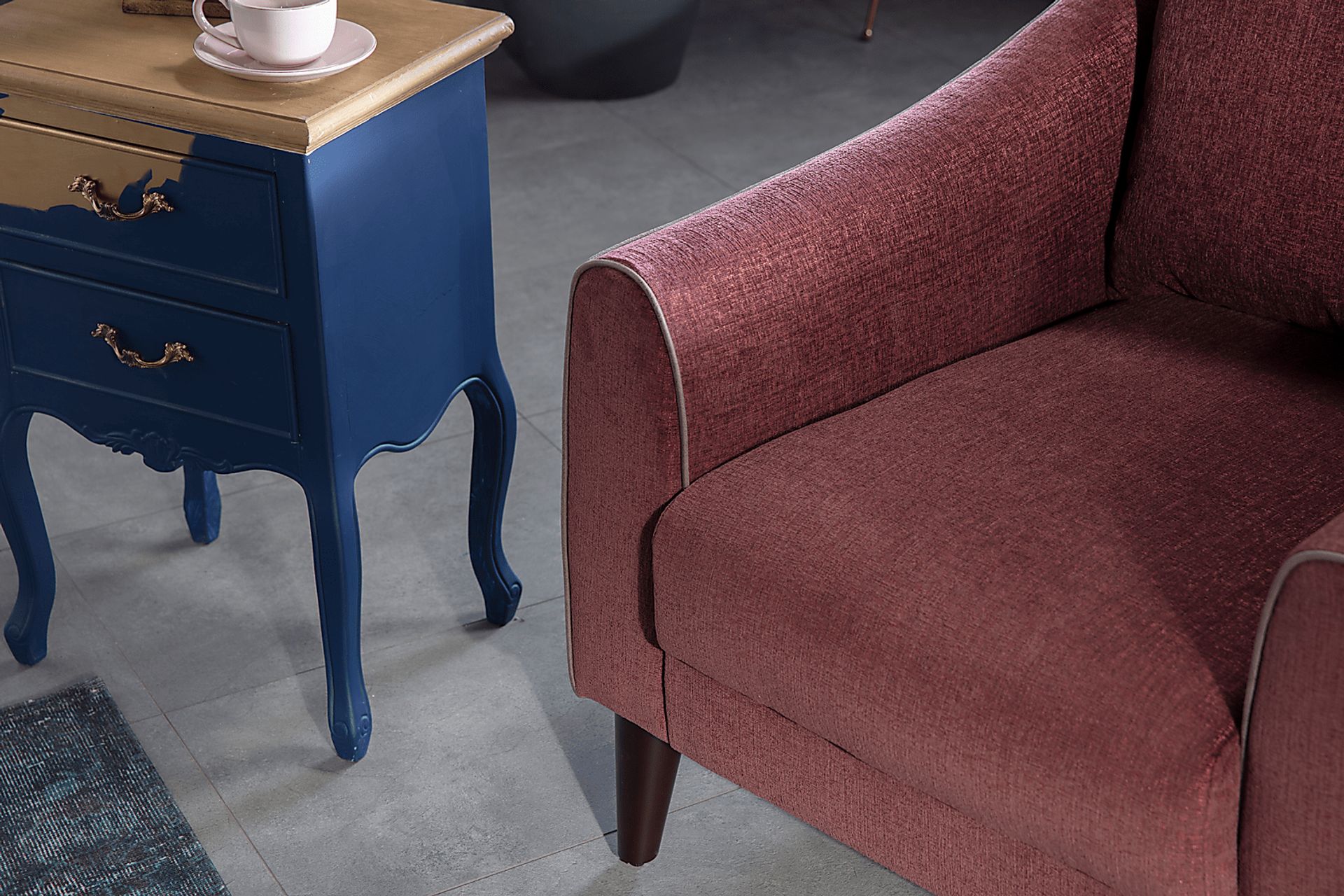 Johnstoun Plum Accent Chair - Image 6