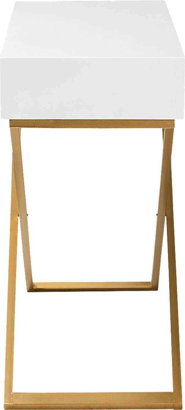 Joien White Sofa Table - Thumbnail - Image 4