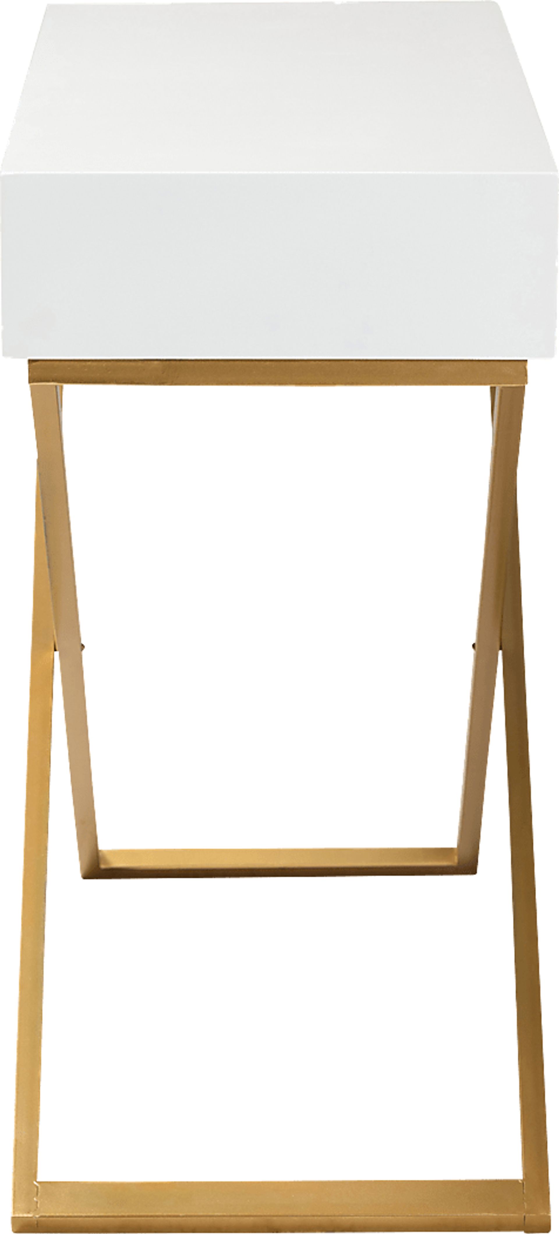 Joien White Sofa Table - Image 4