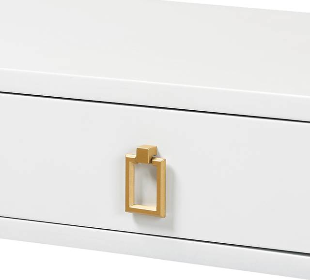 Joien White Sofa Table - Thumbnail - Image 6
