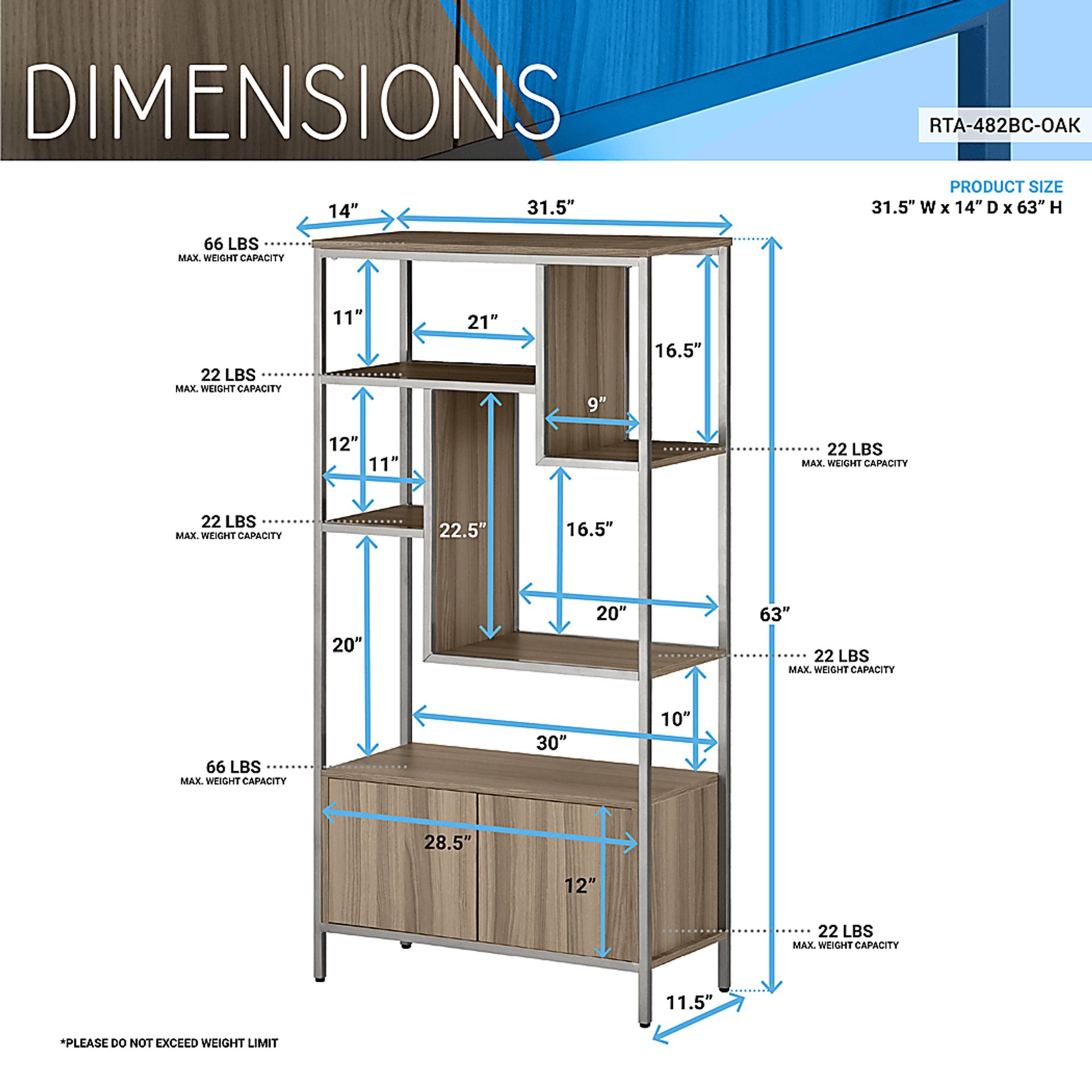 Jolgue Oak Bookcase - Image 4