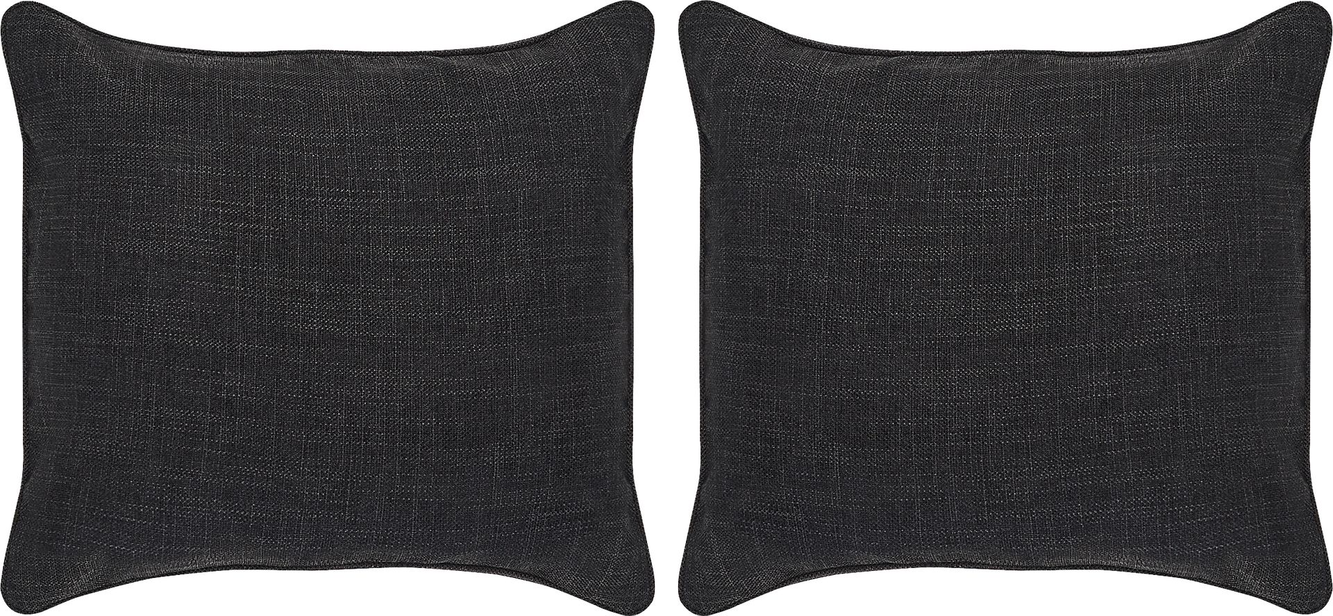Jolie Black Accent Pillow, Set of 2 - Image 1