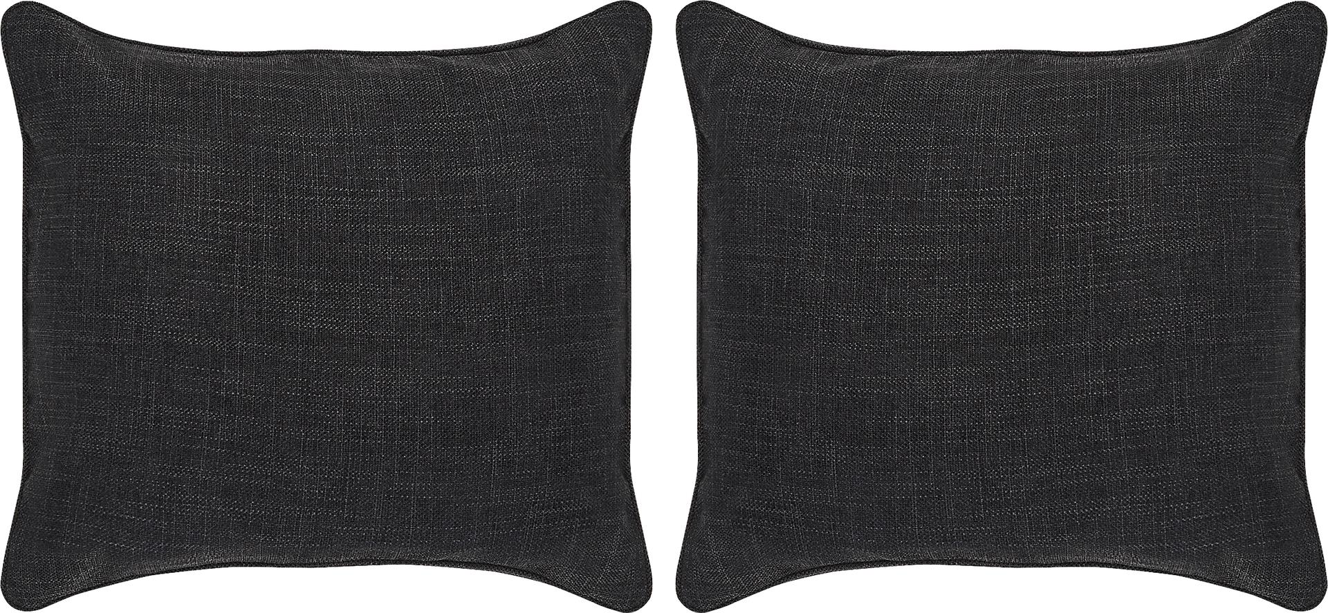 Jolie Black Accent Pillow Set of 2