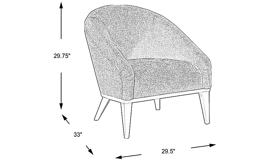 Jolie Chambray Accent Chair Rooms To Go