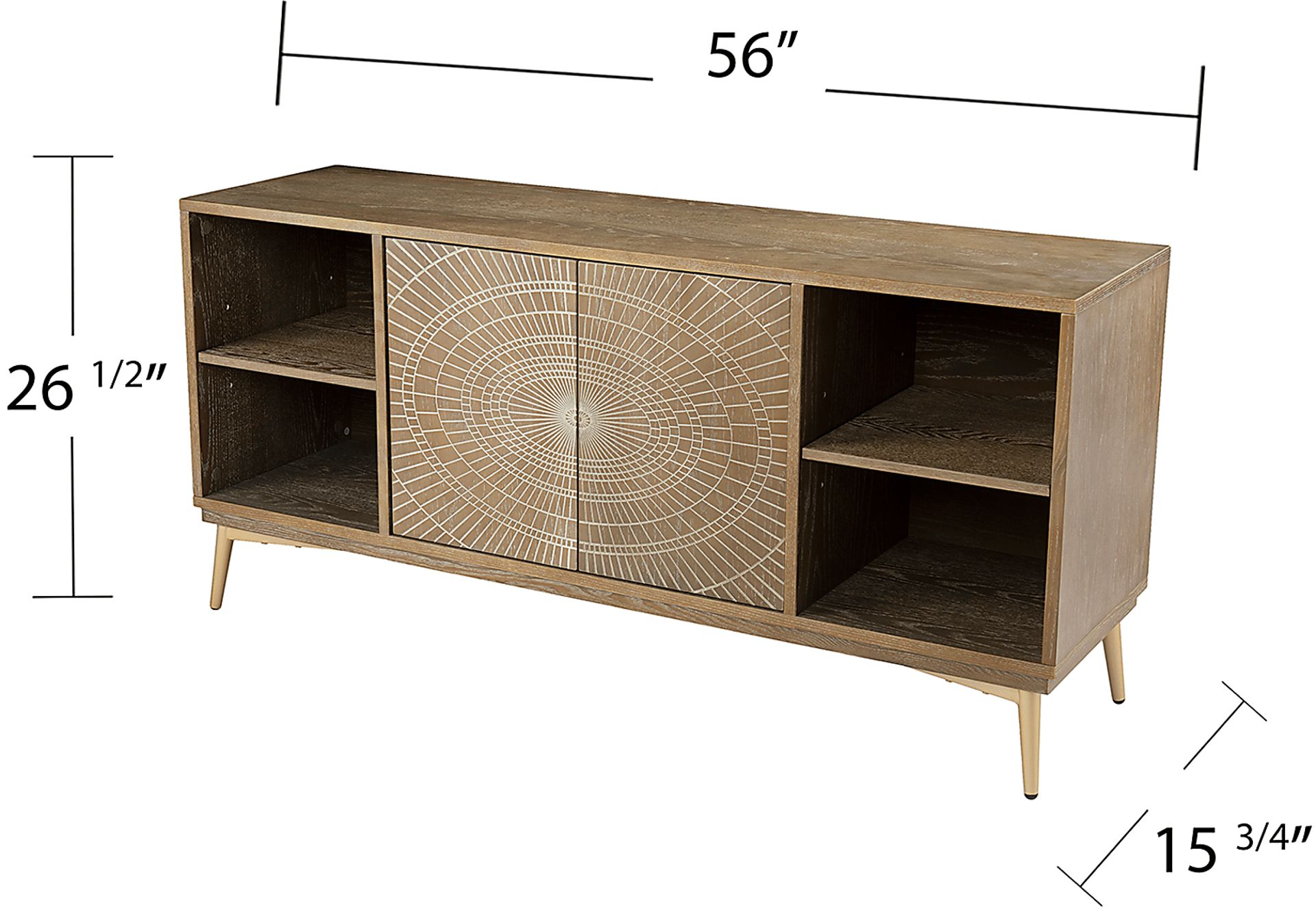 Jolley Oak 56 in. Console - Image 9