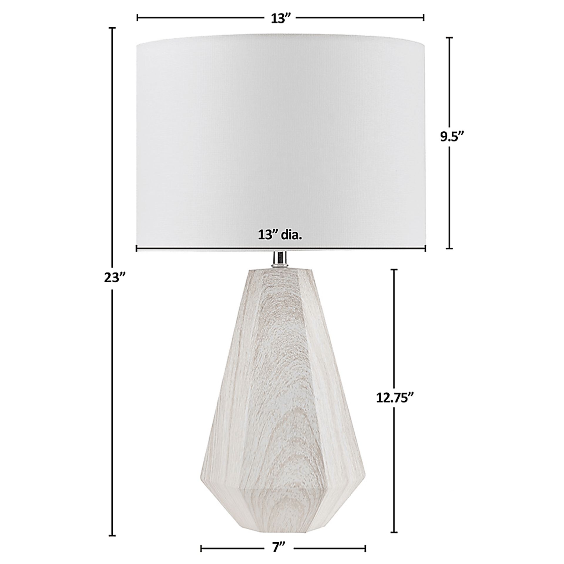 Jolson Shade White Lamp - Image 11