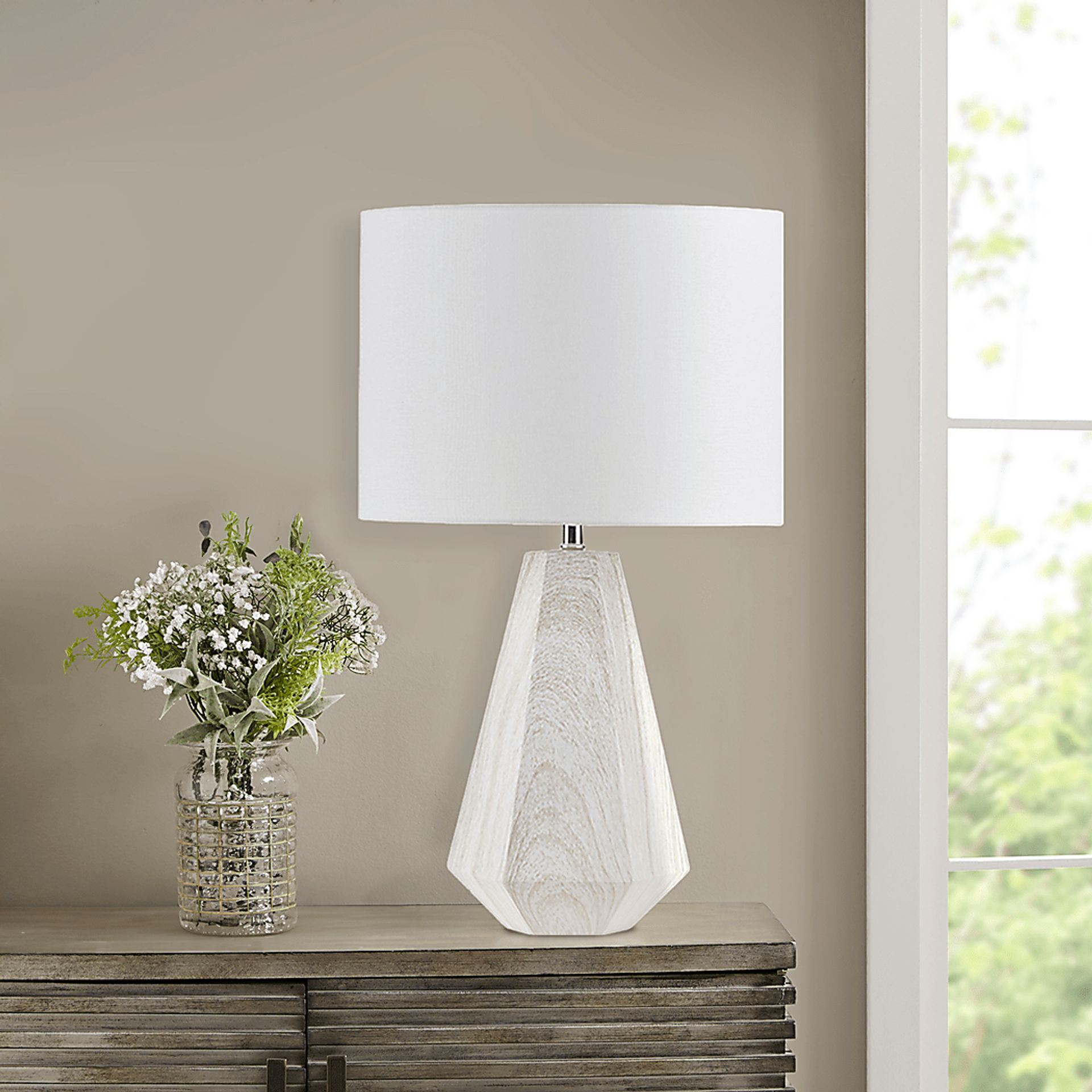 Jolson Shade White Lamp - Image 2