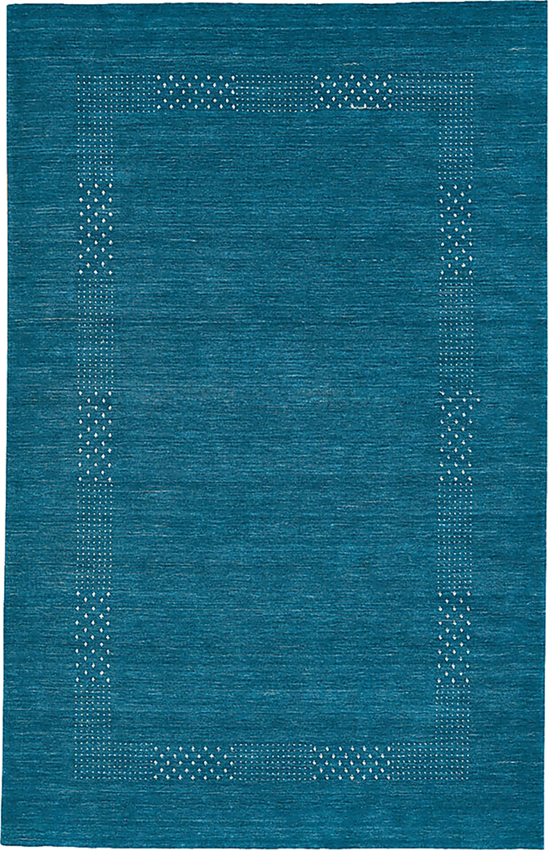 Jolsons Turquoise 8' x 10' Rug - Image 1