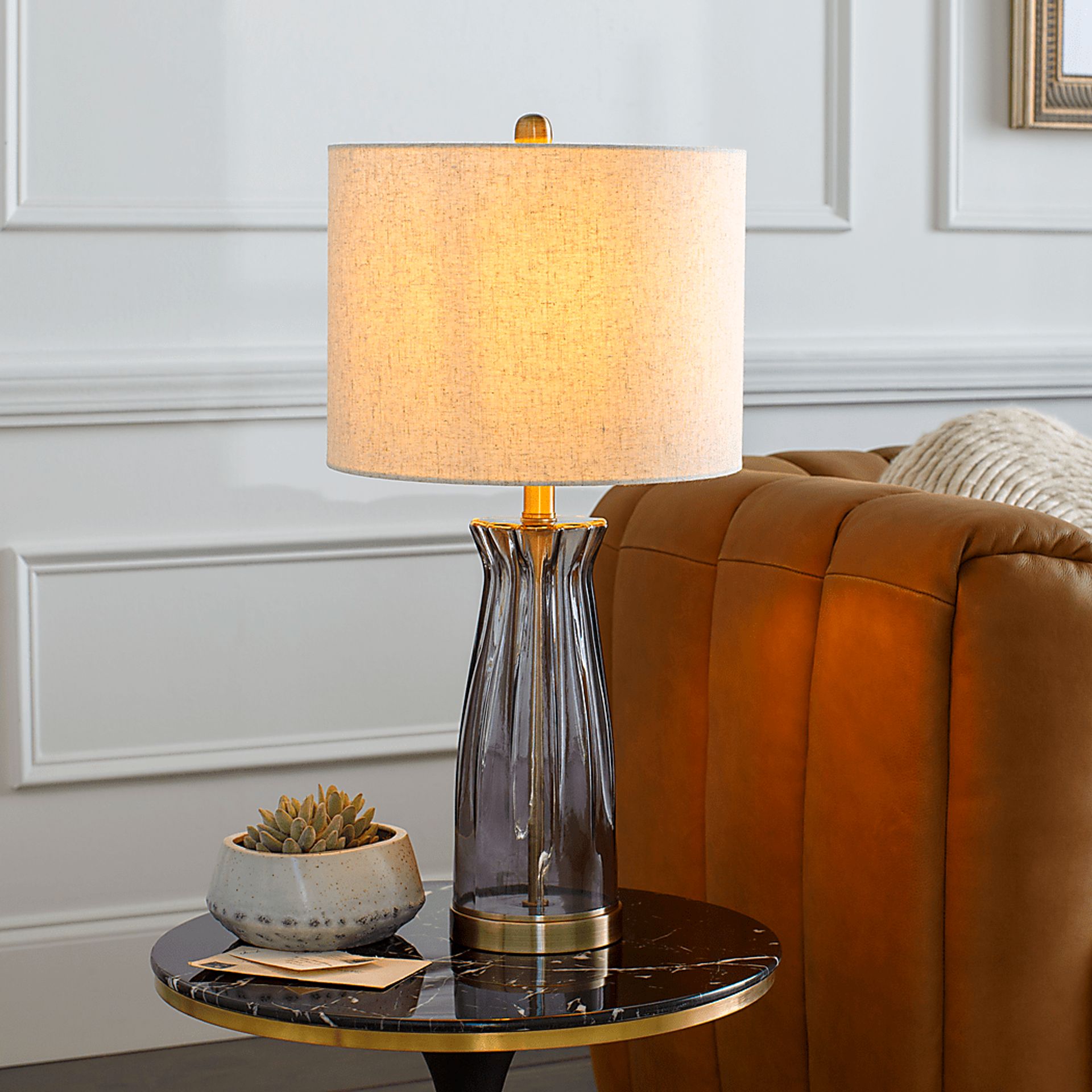 Jomar Hills Purple Lamp - Image 3