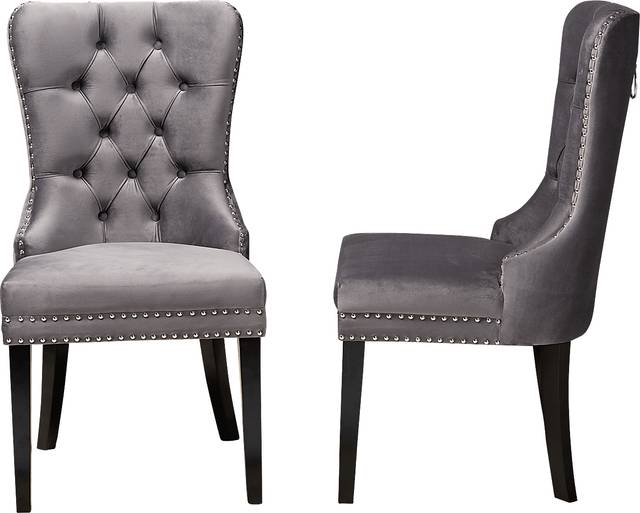 Jomax Gray Dining Chair, Set of 2 - Thumbnail - Image 3