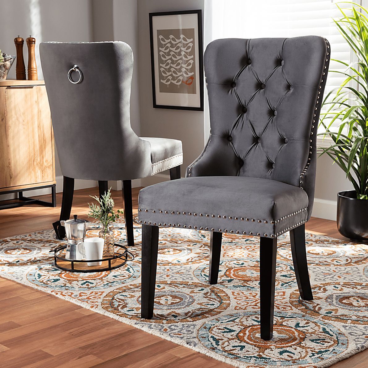 Jomax Gray Dining Chair, Set of 2