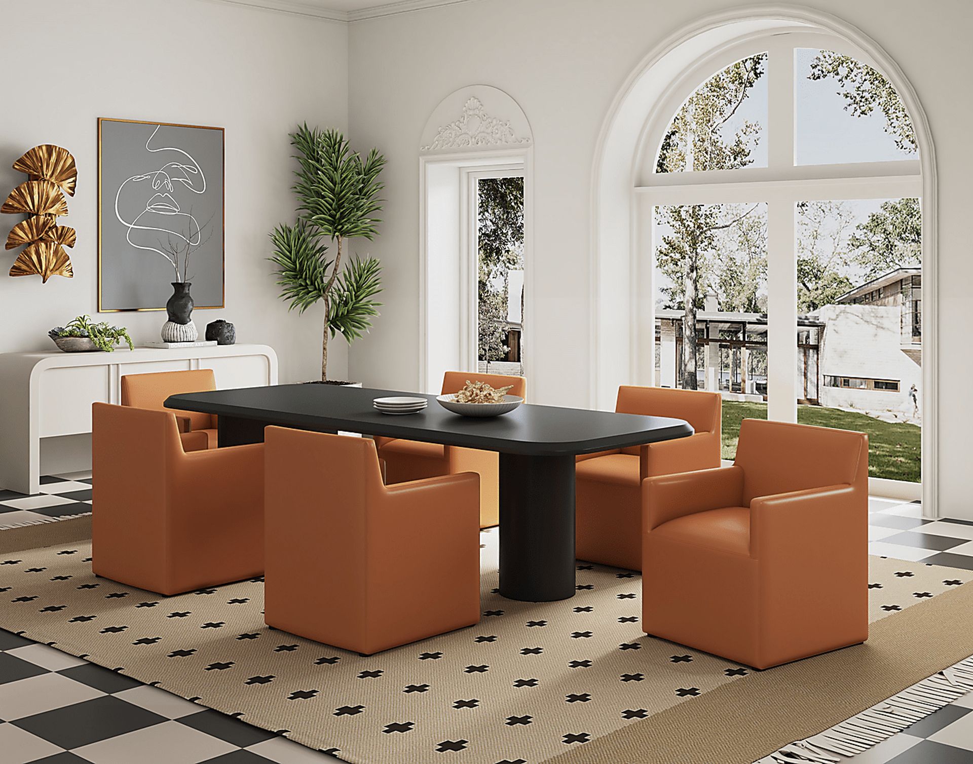 Jonagold II Brown Arm Chair - Image 2