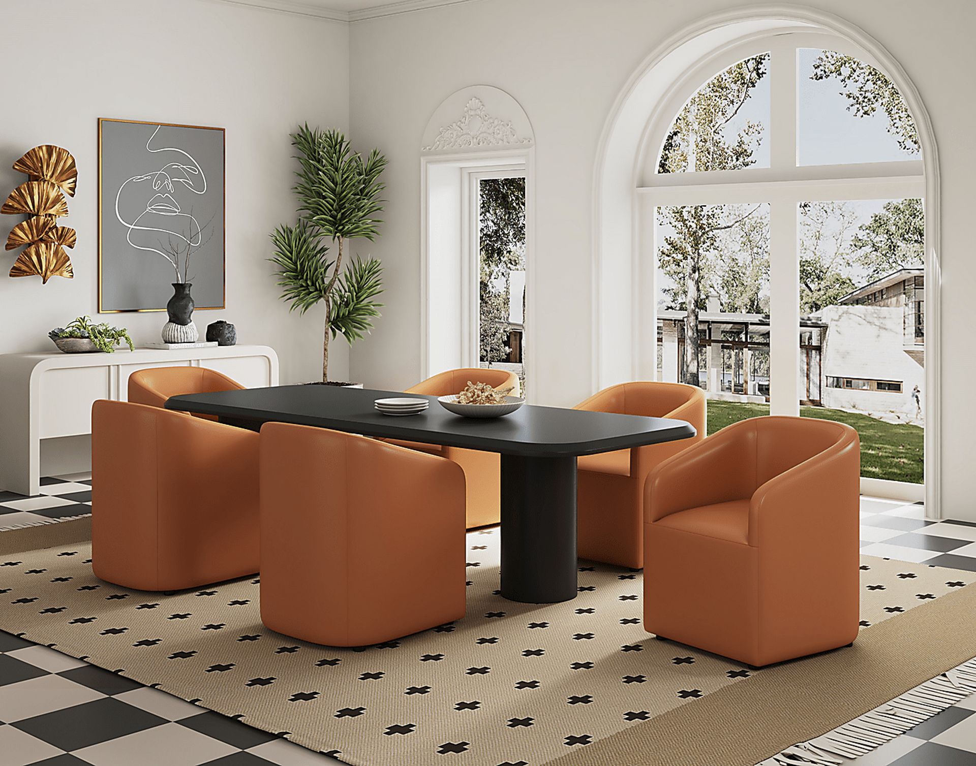 Jonagold III Brown Arm Chair - Image 2
