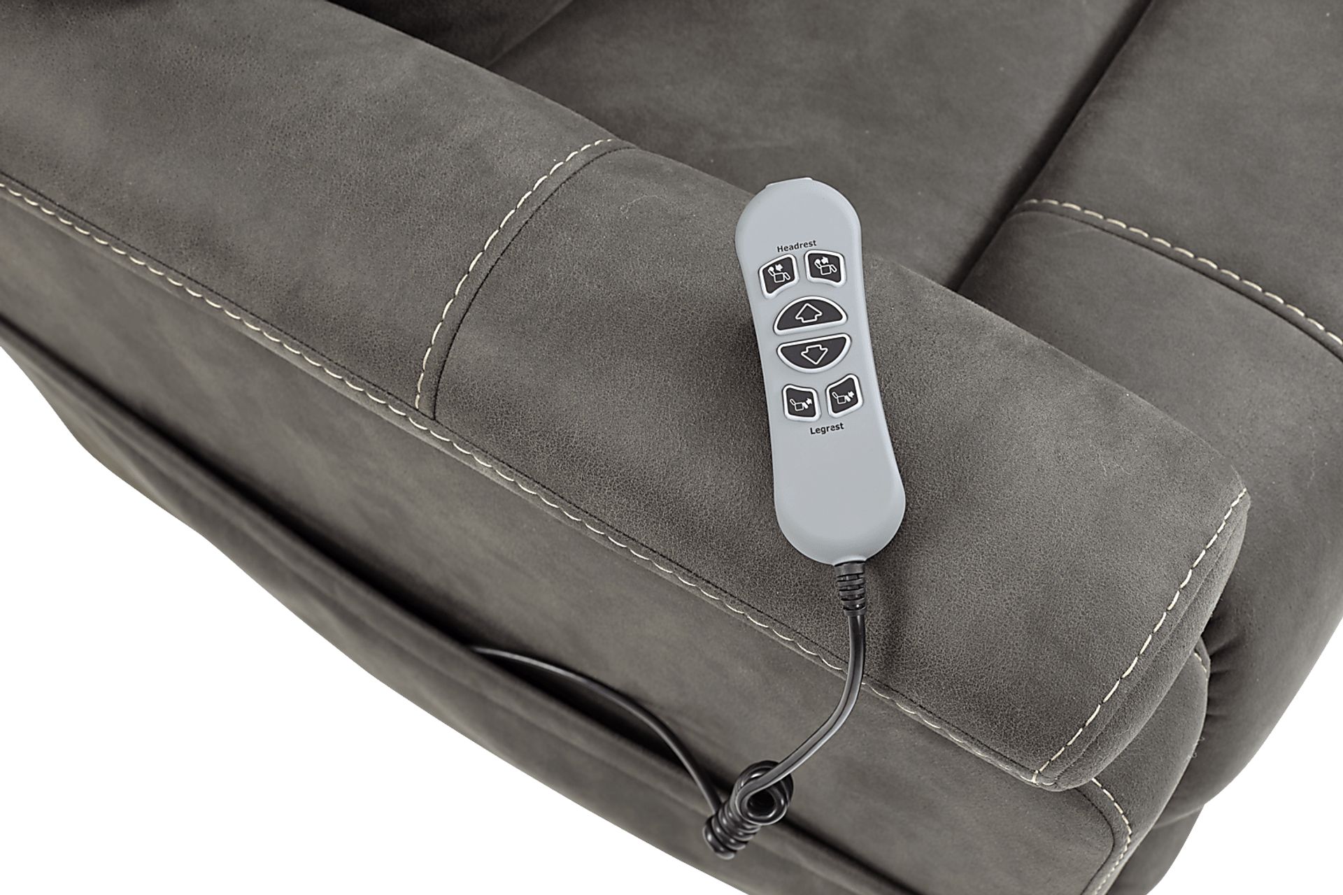 Jonah Way Gunmetal Power Recliner - Image 6