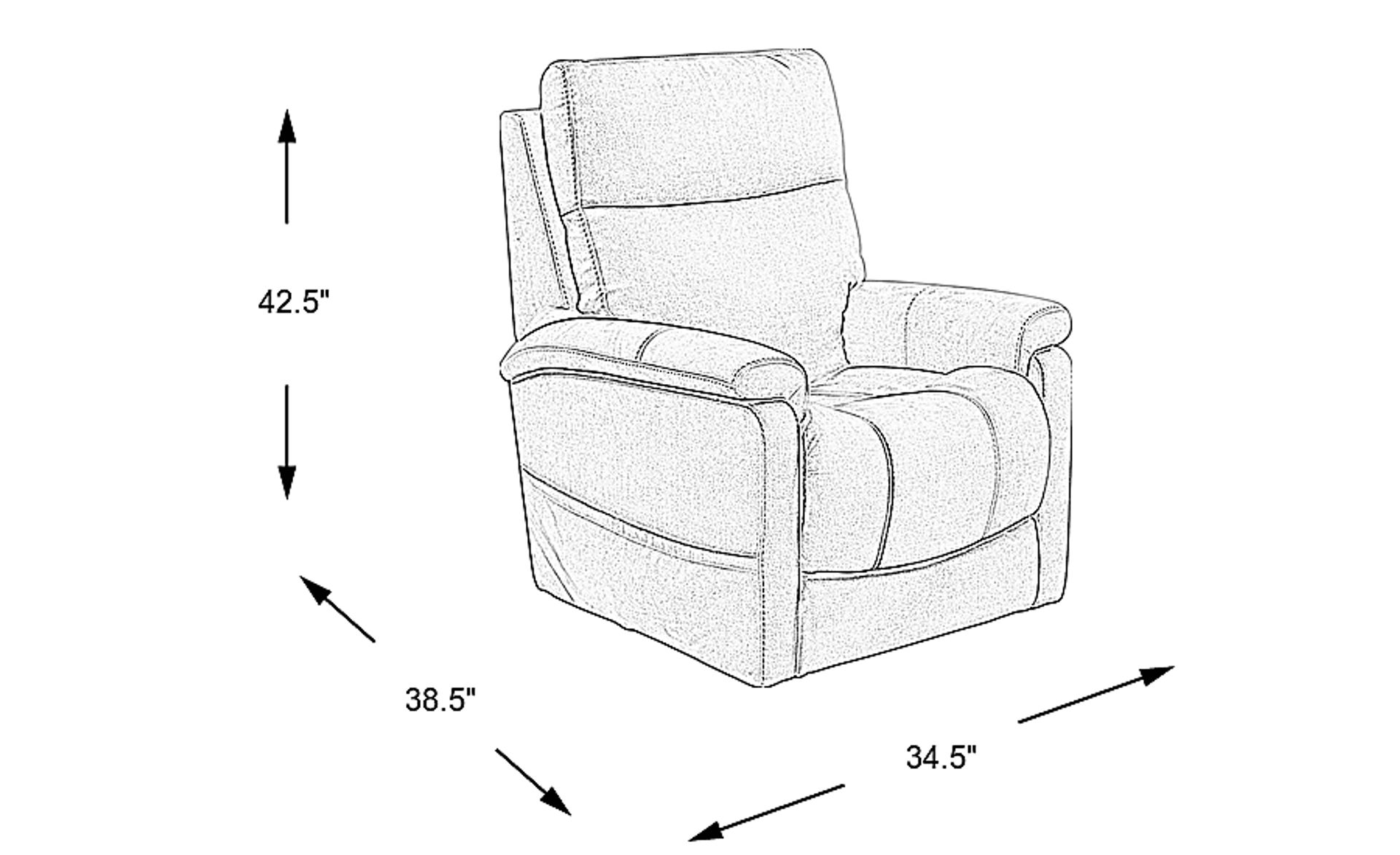 Dimension Image. Please refer to the Dimension Tab on this page for dimension details.