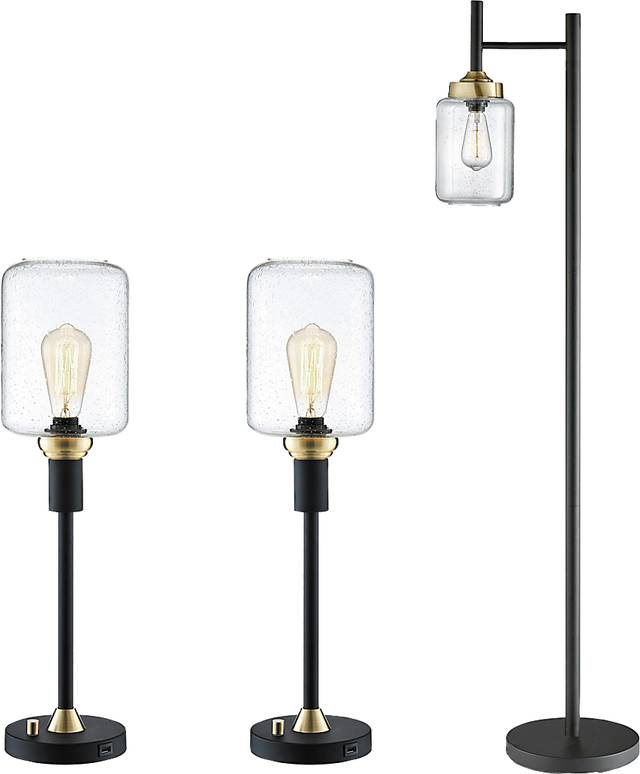 Jones Nest Black Lamp, Set of 3 - Thumbnail - Image 1