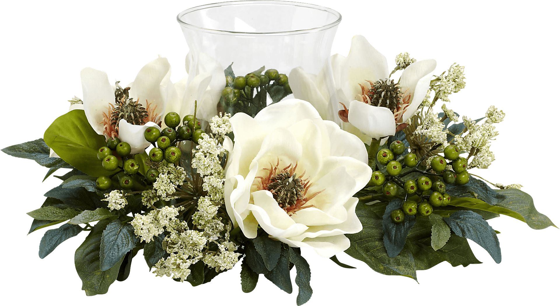 Jonila Green Magnolia Silk Floral - Image 1