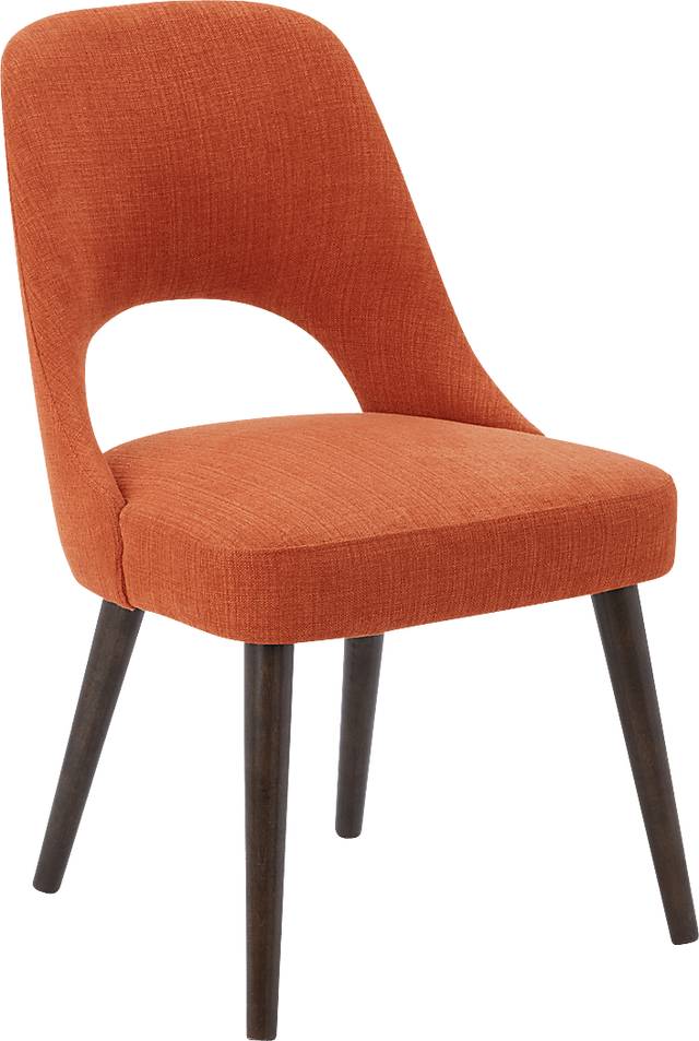 Joralemon Orange Dining Chair, Set of 2 - Thumbnail - Image 1