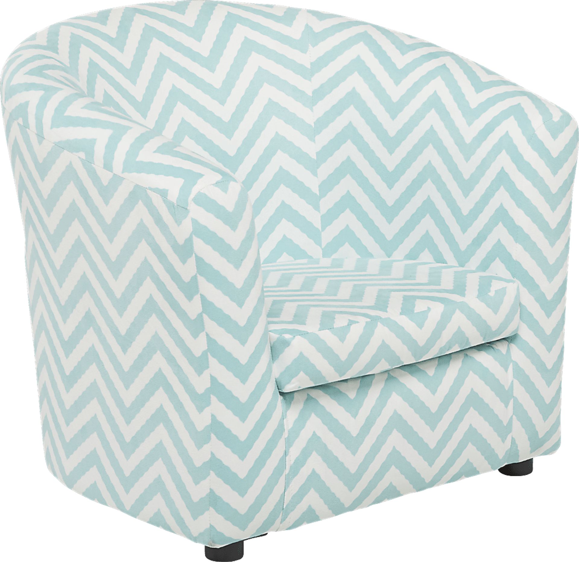 Jordan Aqua Chevron Chair - Image 1