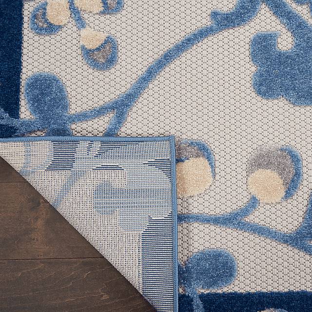 Jordonia Blue/Gray 5'3 x 7'5 Indoor/Outdoor Rug - Thumbnail - Image 7