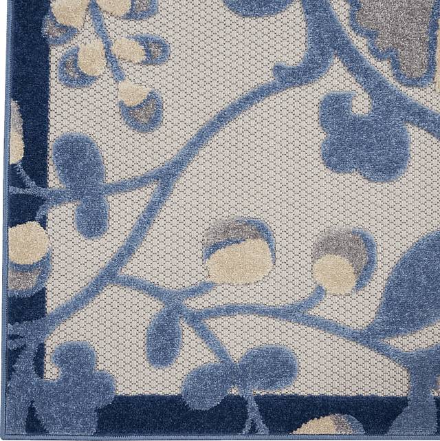 Jordonia Blue/Gray 5'3 x 7'5 Indoor/Outdoor Rug - Thumbnail - Image 10