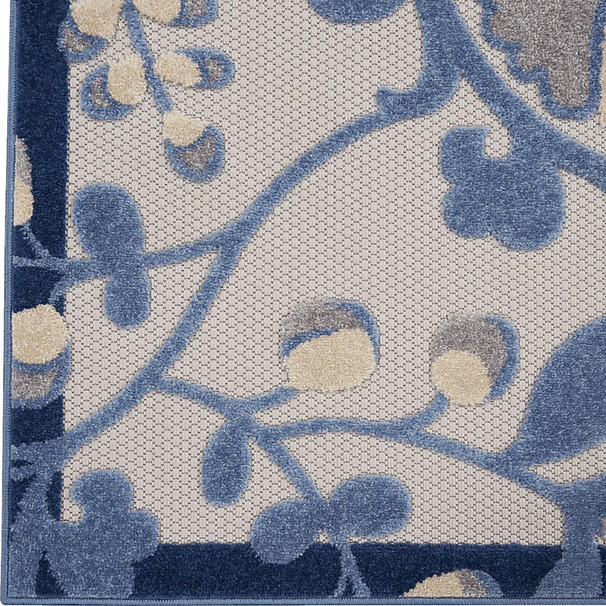 Jordonia Blue/Gray 7'10 x 10'6 Indoor/Outdoor Rug
